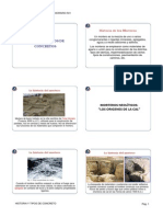 Historia y Tipos de Concretos