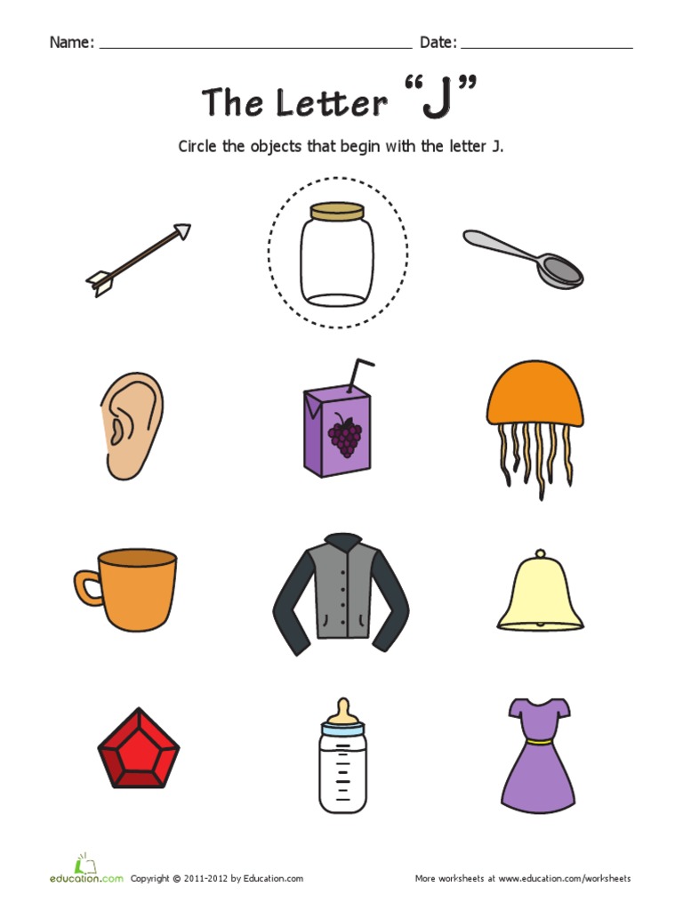 Alphabet Phonics J | PDF