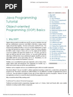 OOP Basics - Java Programming Tutorial