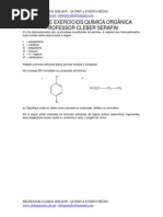 Lista de Exercícios Química Orgânica