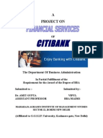 21554498 Project on Citi Bank