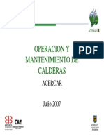 Operacion y Mantenimiento de Calderas