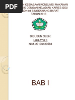 Download HUBUNGAN KEBIASAAN KONSUMSI MAKANAN KARIOGENIK DENGAN KEJADIAN KARIESpptx by Issa Al-ghifari SN240328312 doc pdf