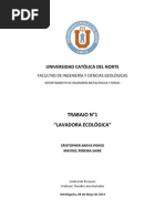 Informe Lavadora