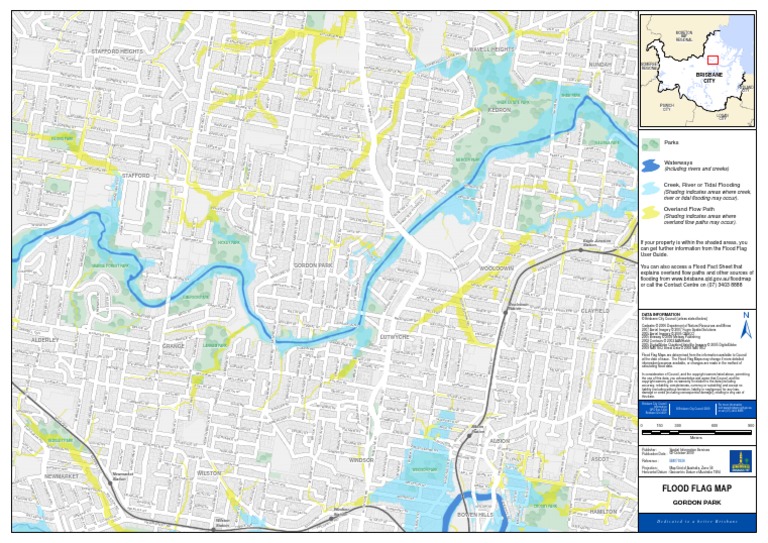 Flooding Gordon Park Flood Flag Map | PDF | Cartography | Hydrography