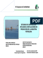 Estudio de Confiabilidad Aplicado a Instalaciones de Produccion de La Industria Petrolera. 2007