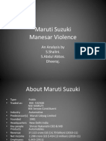 Maruti Suzuki Manesar Violence: An Analysis by S.Shalini. S.Abdul Abbas. Dheeraj