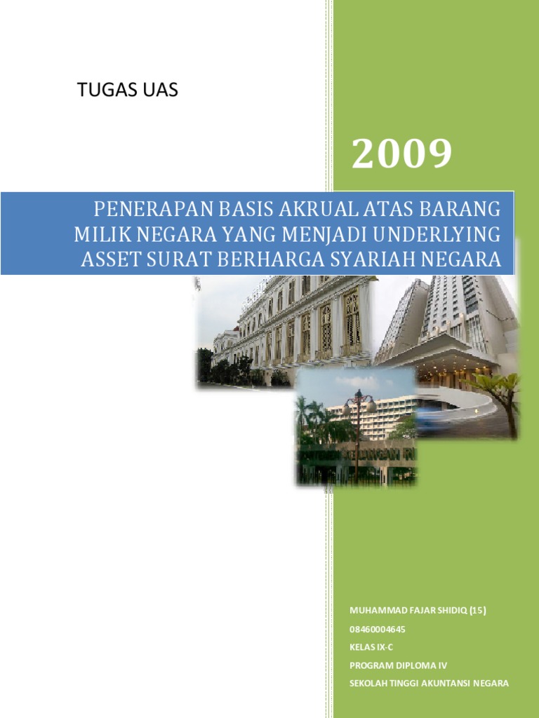 Tugas Uas Penerapan Basis Akrual Atas Barang Milik