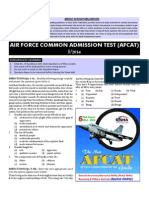 Air Force Common Admission Test (Afcat) 2014