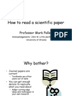 How To Read A Scientific Paper: Professor Mark Pallen