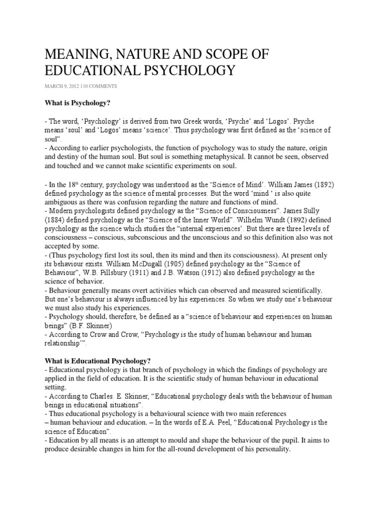 MEANING AND DEFINITION OF EDUCATIONAL PSYCHOLOGY PDF visual data 6