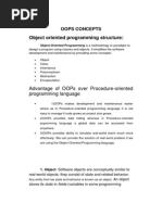 Object Oriented Programming Structure:: Oops Concepts