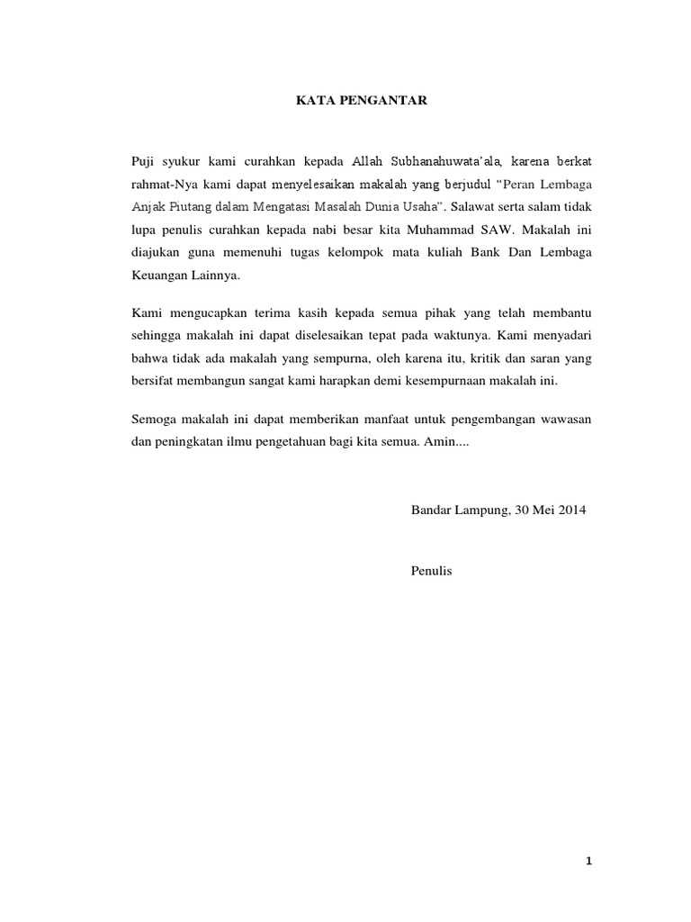 Peran Lembaga Anjak Piutang Dalam Mengatasi Masalah Dunia Usaha