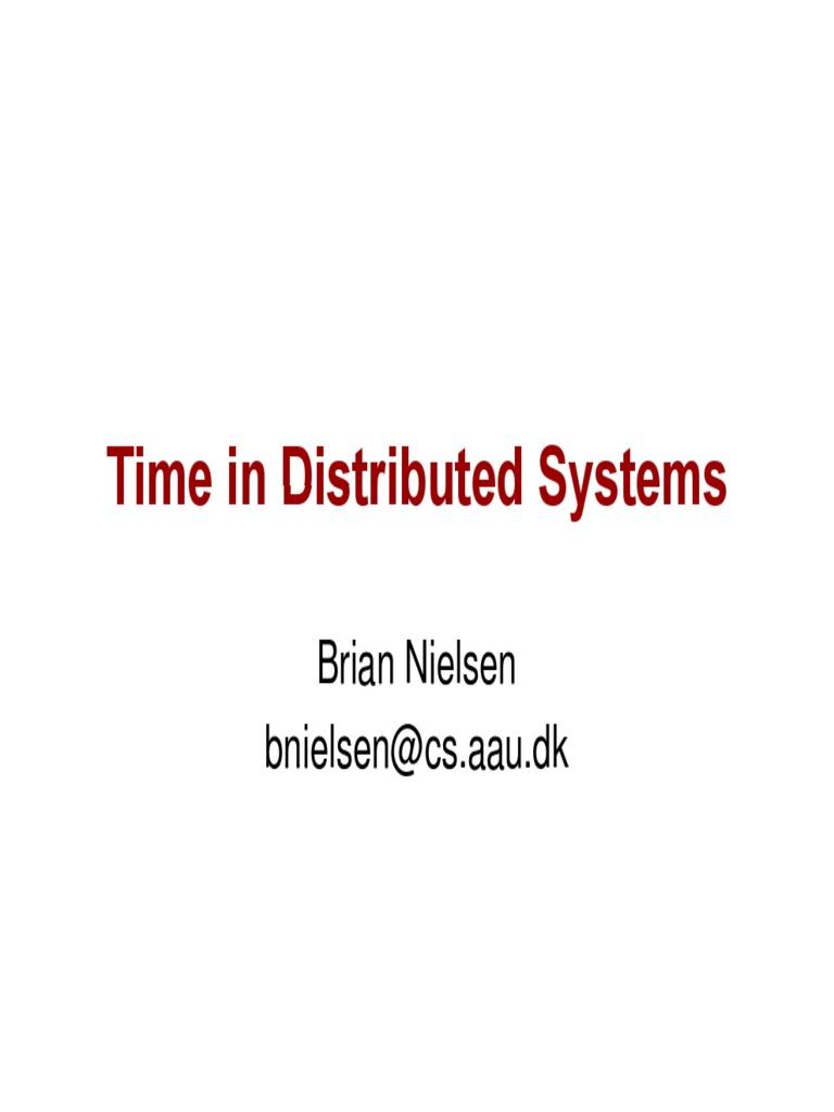 Time Synchronization in Distributed Systems | PDF | Networking | Internet