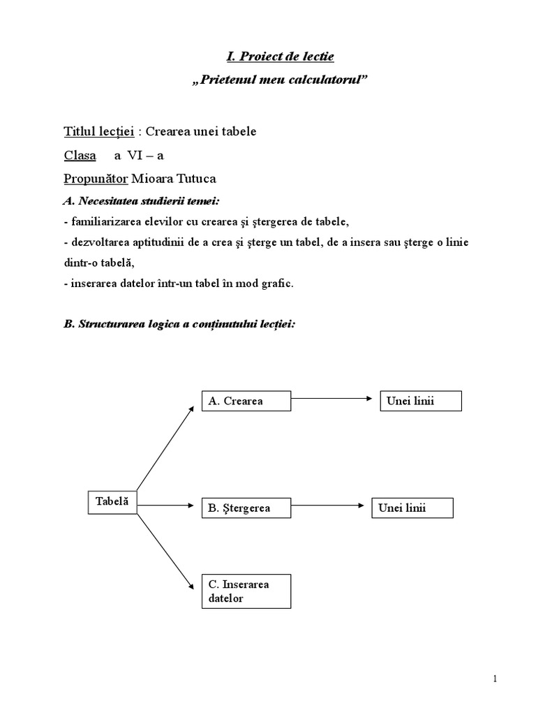 Prietenul Meu Proiect De Lectie