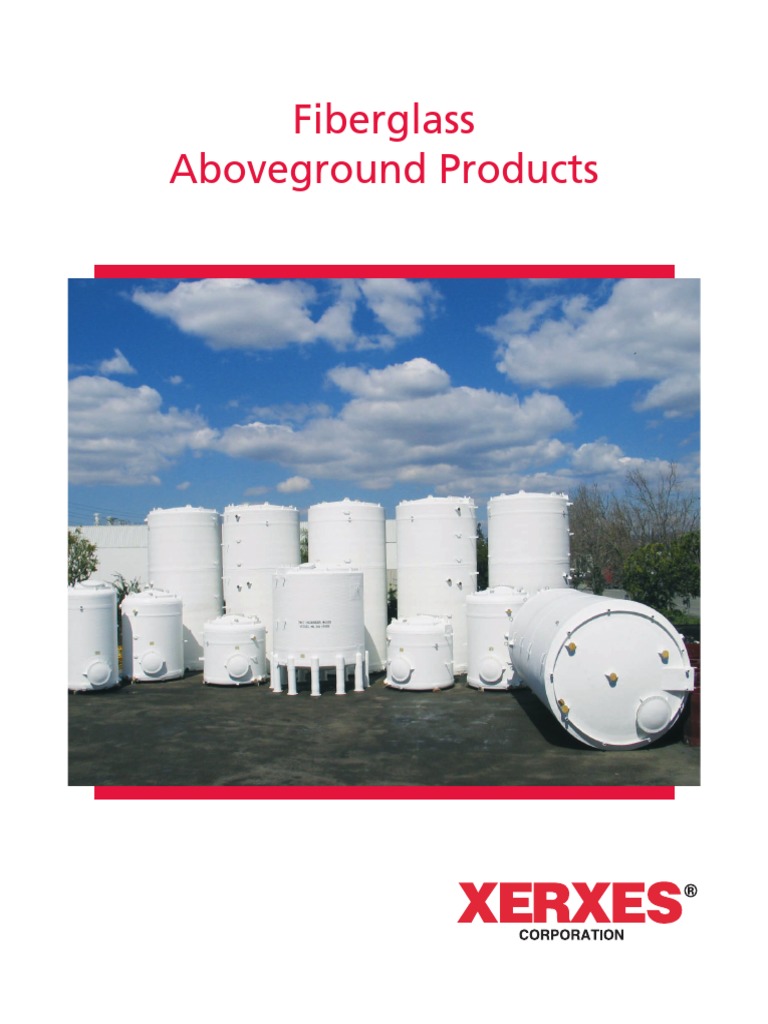 Xerxes Above Ground Tanks Brochure Fiberglass Pipe (Fluid Conveyance)