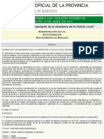 B.O.P. de Badajoz - Anuncio 02346:2014 Del Boletín Nº. 69 - Diputación de Badajoz