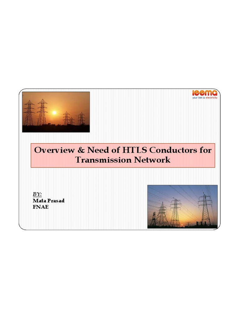 Advantages of HTLS Conductors in India | PDF | Electrical Conductor ...