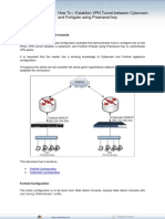 How To - Establish VPN Tunnel Between Cyberoam and Fortigate Using Preshared Key