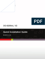3G-6200nL V2: Quick Installation Guide