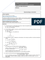 FIP - Análise de Sinais e Sistemas Lista de Exercícios #3