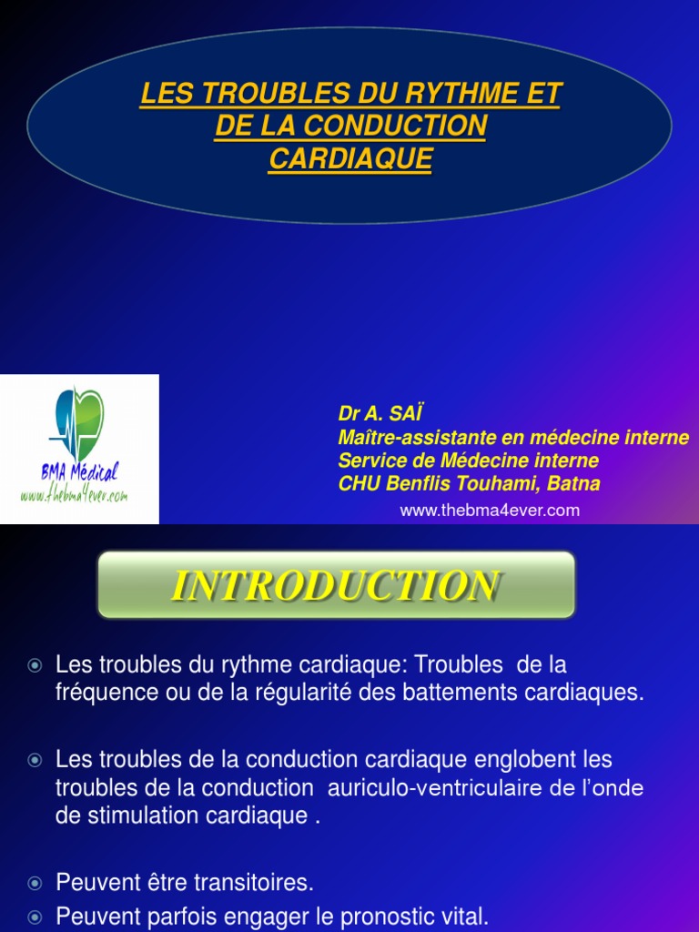 Les Troubles Du Rythme Et de La Conduction Cardiaque | PDF ...