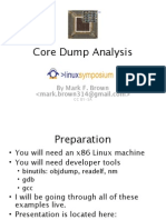Core Dump Analysis