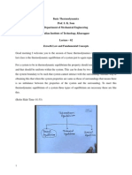 Basic Thermodynamics Prof. S. K. Som Department of Mechanical Engineering Indian Institute of Technology, Kharagpur