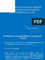 Restitutionofconjugalrights Acomparativestudyamongindianpersonallaws 110912155458 Phpapp01