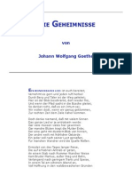 Goethe- Die Geheimnisse