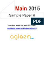 JEE Main Sample Paper (4)