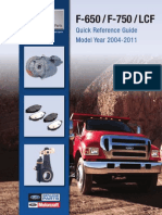 Ford F650 F750 & LCF 2004-2011 Quick Reference Guide