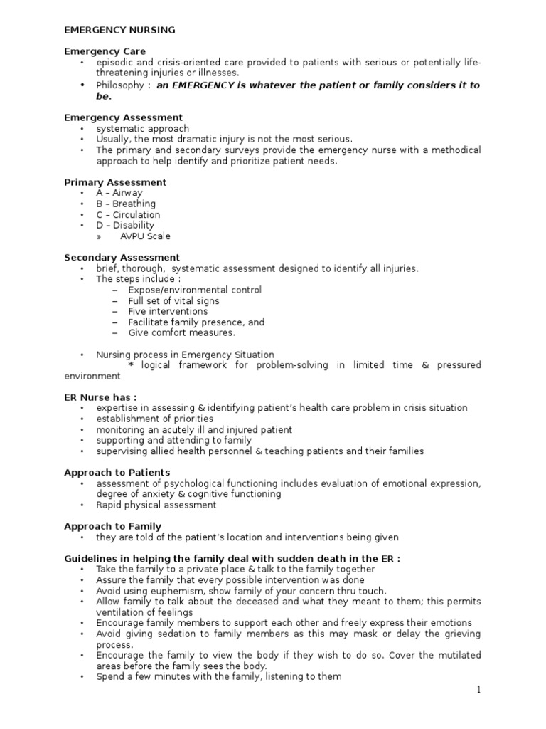 Emergency Nursing Assessment Principles | PDF | Emergency | Health Care
