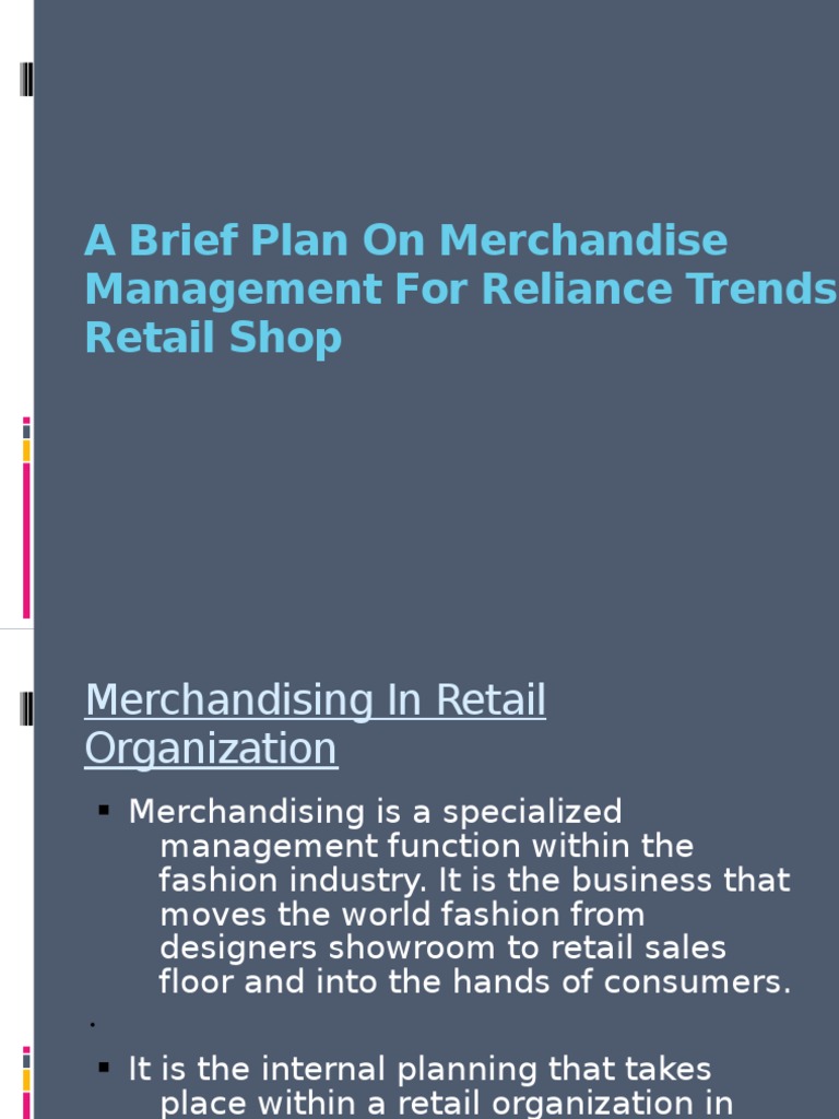 Merchandise Management Strategy for Retail | PDF | Merchandising | Retail