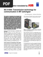 IEC 61850 Communication in MV SWGR