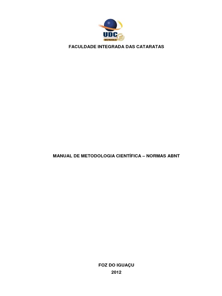 Manual de Metodologia Científica ABNT | PDF | Citação | Método científico