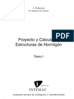 Proyecto y Calculo de Estructuras de Hormigon Tomo I Calavera
