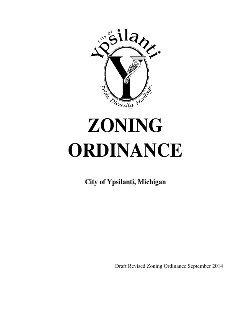 Ypsilanti Zoning Ordinance Proposal PDF Massage Filling Station
