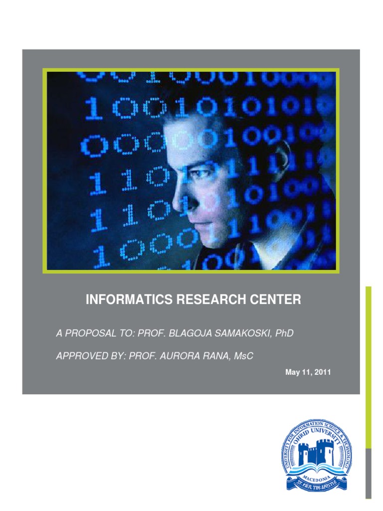 Proposal for Informatics Research Center | PDF | Bioinformatics ...