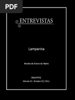 Diniz, Cínara Revista Lamparina Entrevista Keith Johnstone