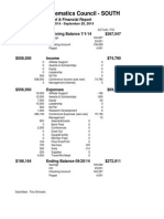 2014 September Budget Report