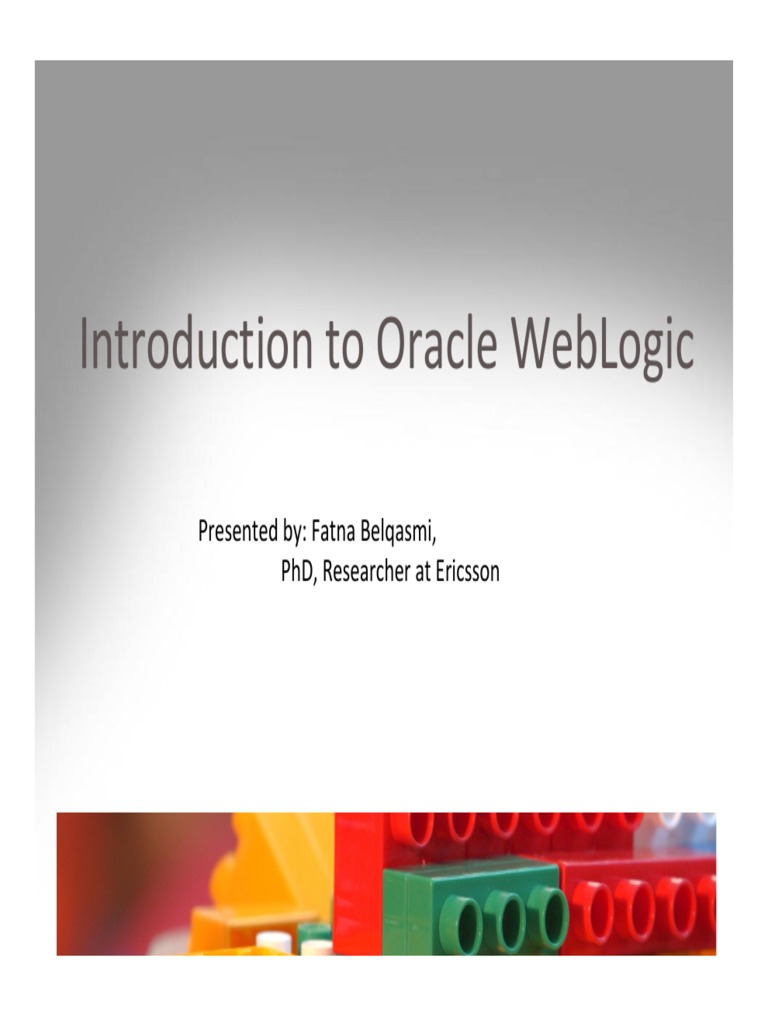 Introduction To Web Logic | PDF | Session Initiation Protocol ...