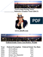 Stop Paying Taxes - Intentionally Defective Grantor Trust (IDGT) - Aaron Skloff, AIF, CFA, MBA - CEO Skloff Financial Group