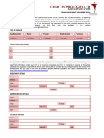 Domain Name Registration Form