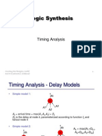 Logic Synthesis: Timing Analysis