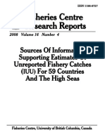 Sources of Information Supporting Estimates of Unreported Fishery Catches (IUU) For 59 Countries and The High Seas