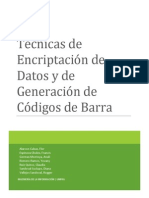 Encriptacion de Datos y Codigo de Barras