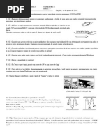 Recuperação de Física Primeira Série 2º Trimestre