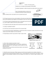 Exercícios de revisão de física trimestre II