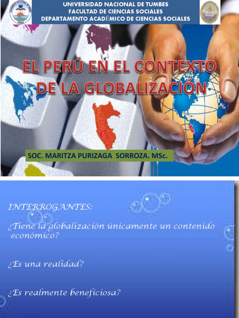 El Perú en El Contexto de La Globalización | PDF | Globalización | Perú